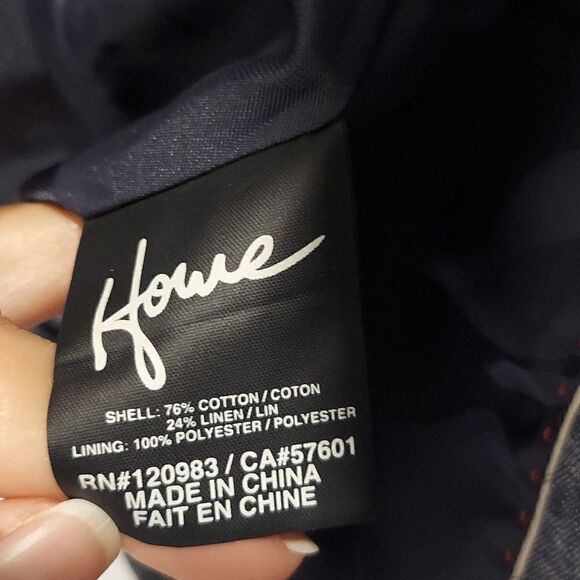 Howe Men’s Blue Cotton Linen Blend Sport Coat Sz 36 - Picture 8 of 14